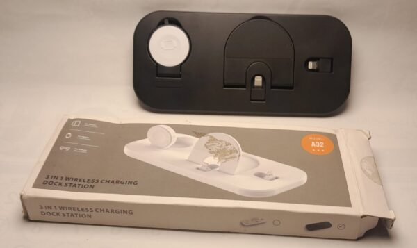 3 IN 1 WIRELESS CHARGING DOCK STATION A32 (BLACK)