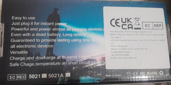 Multifunctional Portable LED Flashlight & Power Bank