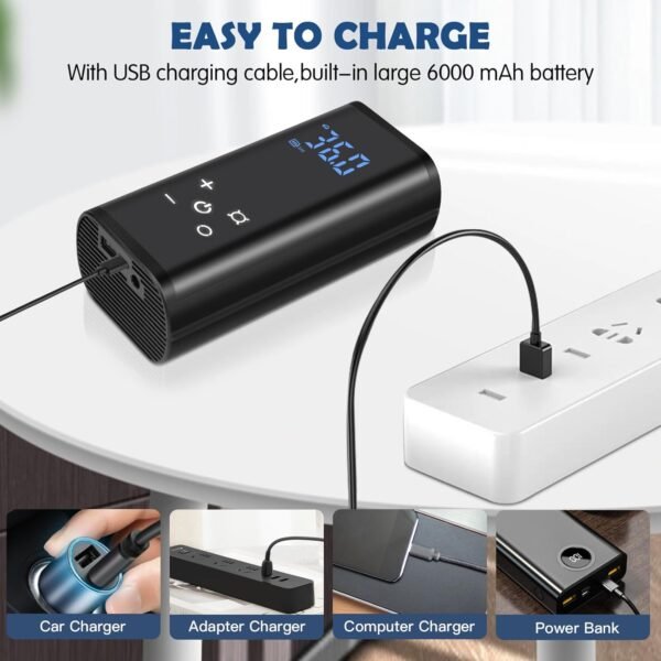 Portable Touch Screen Intelligent Electric Tire Inflator & Air Compressor