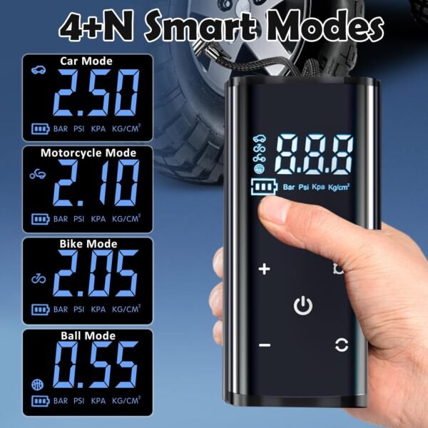 Portable Touch Screen Intelligent Electric Tire Inflator & Air Compressor