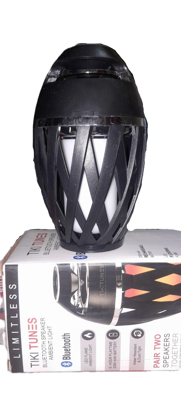 tikitunes-portable-bluetooth-5.0-speaker-with-ambient-led-torch-07 Limitless Innovations TikiTunes Portable Bluetooth 5.0 Speaker with Ambient LED Flame Light